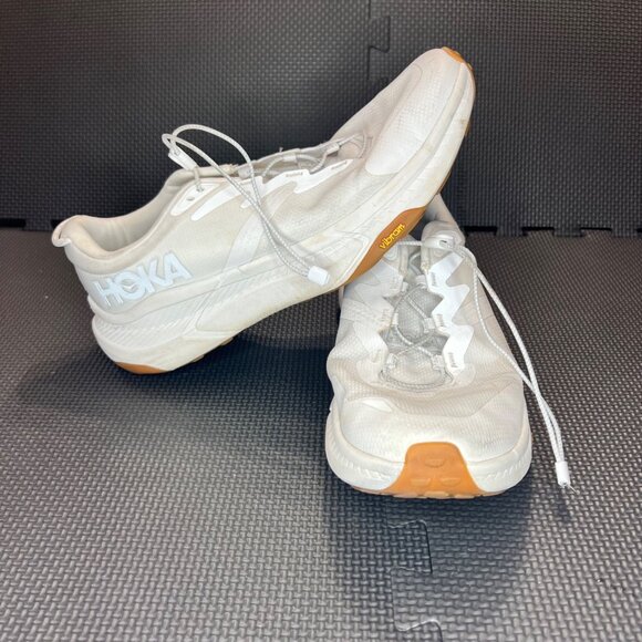 Hoka One Mens White Trail Running Shoes With Vibram Sole main image 6